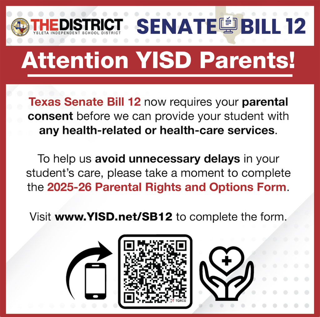 Senate Bill 12 consent form flyer