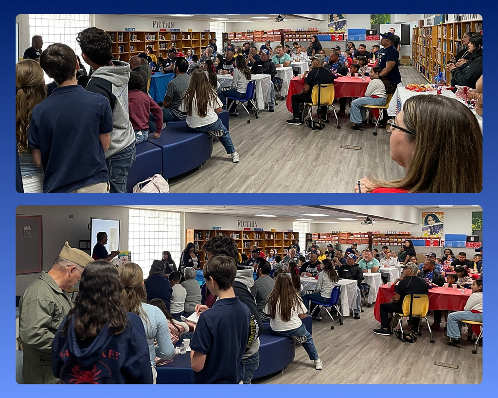 Photo collage of the EKIS Veteran's Day parade.