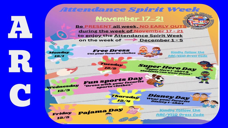 ARC Attendane Spirit Week