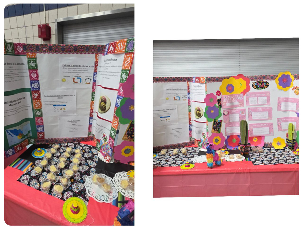 Photo collage with EKIS students celebrating Hispanic Heritage culture.