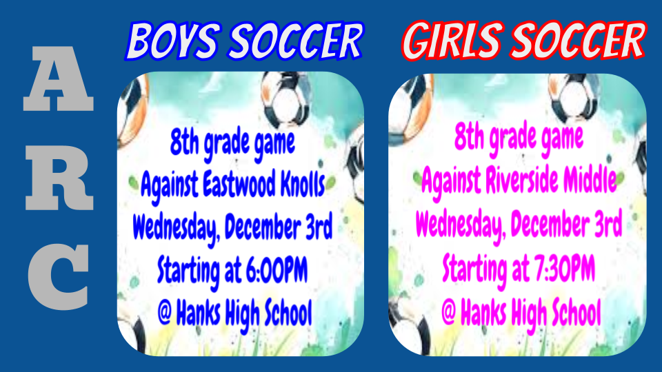 ARC Soccer Announcement