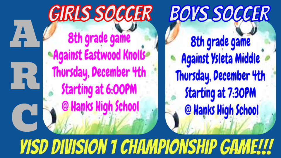 ARC Soccer Announcement