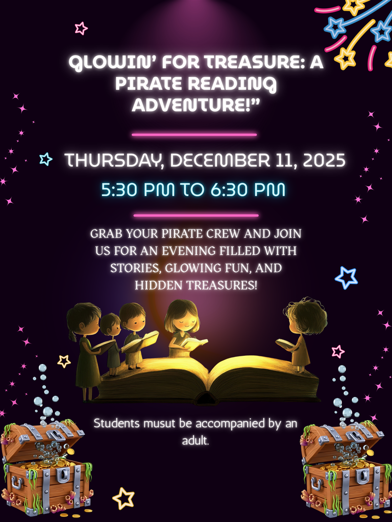 Reading Under the Stars - literacy night flyer