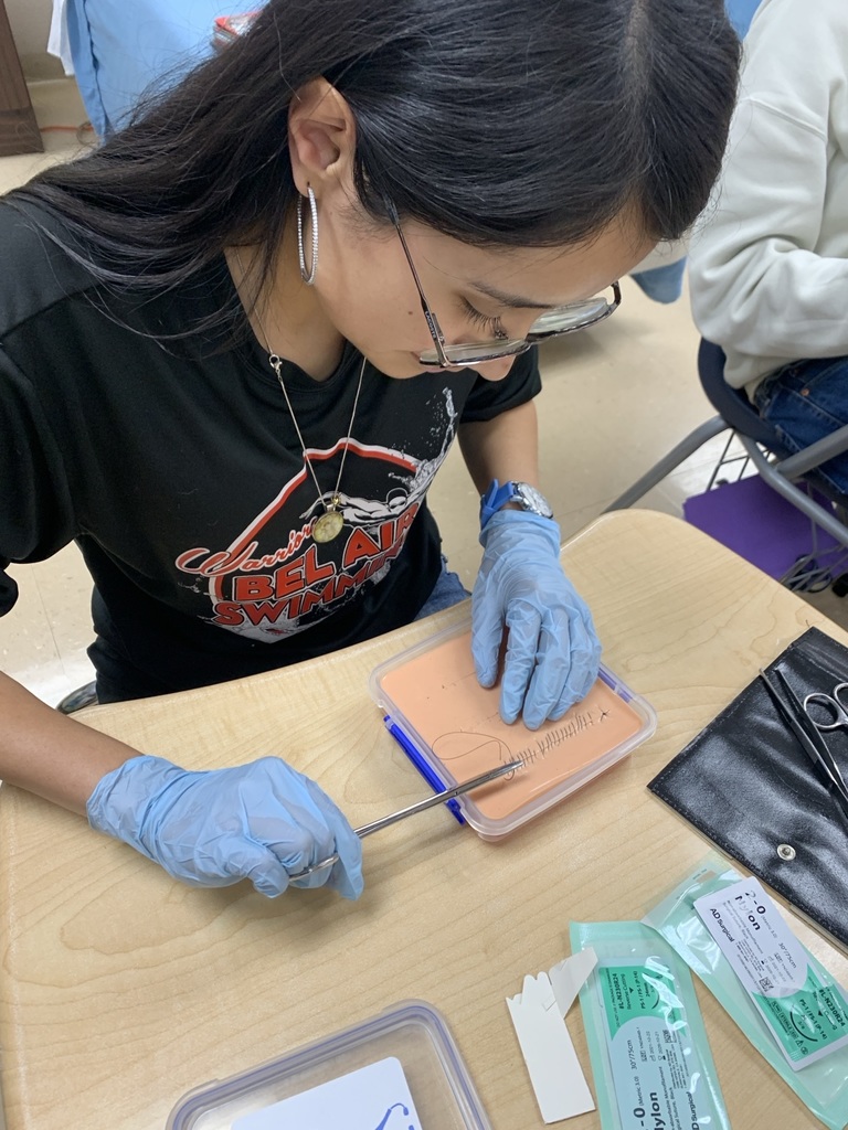 On December 10th, Texas Tech AHEC came to demonstrate suturing to our Health Professions students in clinicals and they loved it!!!