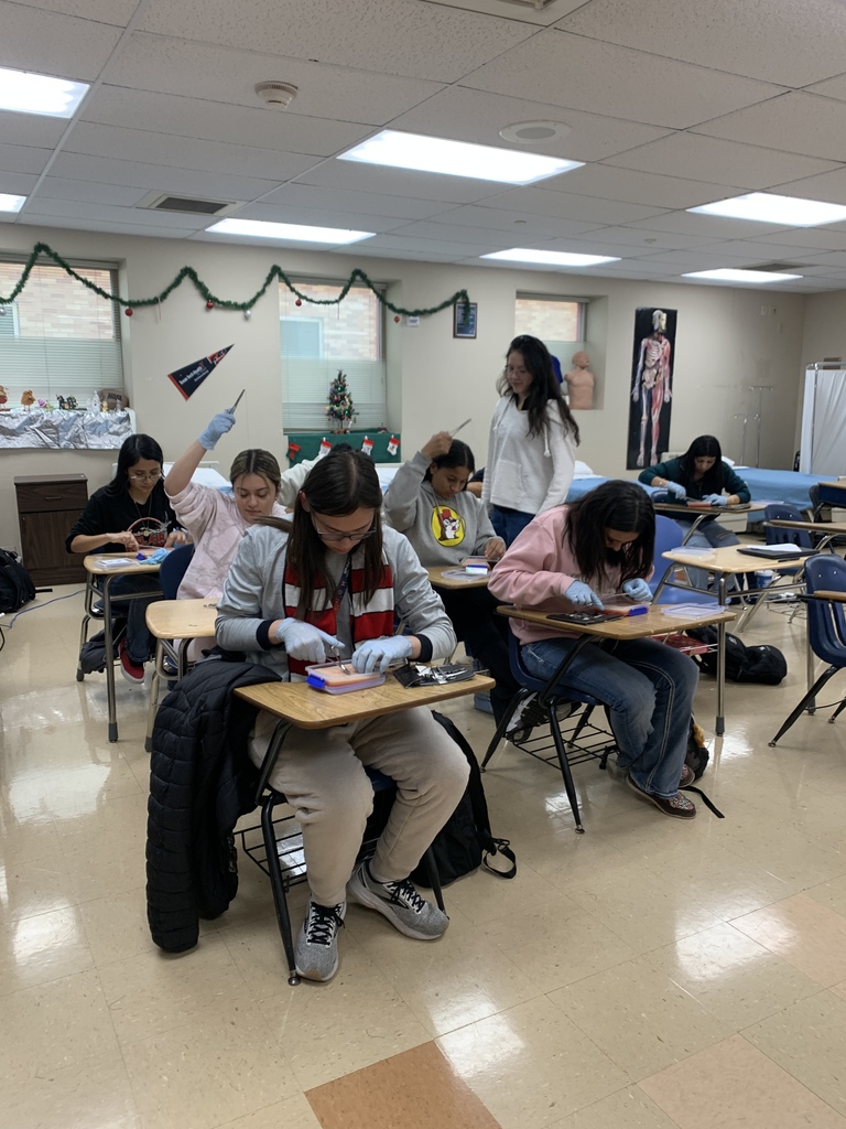On December 10th, Texas Tech AHEC came to demonstrate suturing to our Health Professions students in clinicals and they loved it!!!