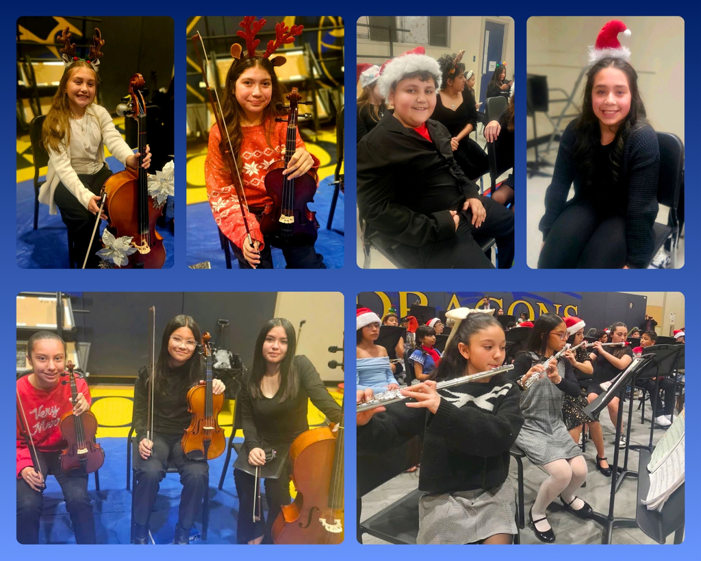 Photo collage of EKIS students at the school fine arts concerts.