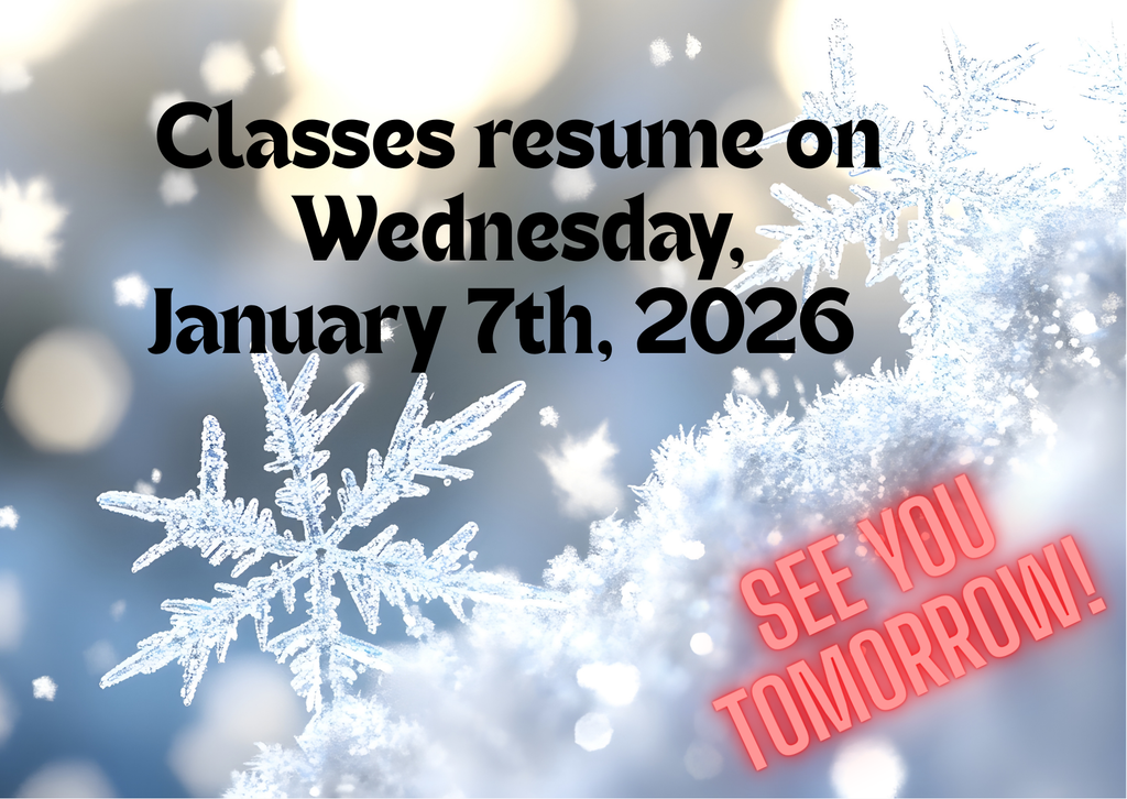 Classes resume on January 7, 2025.