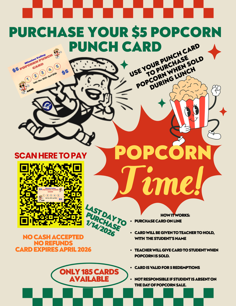 Popcorn Punch Card