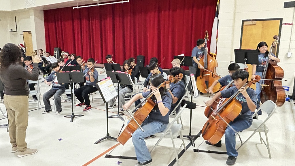 students playing instruments