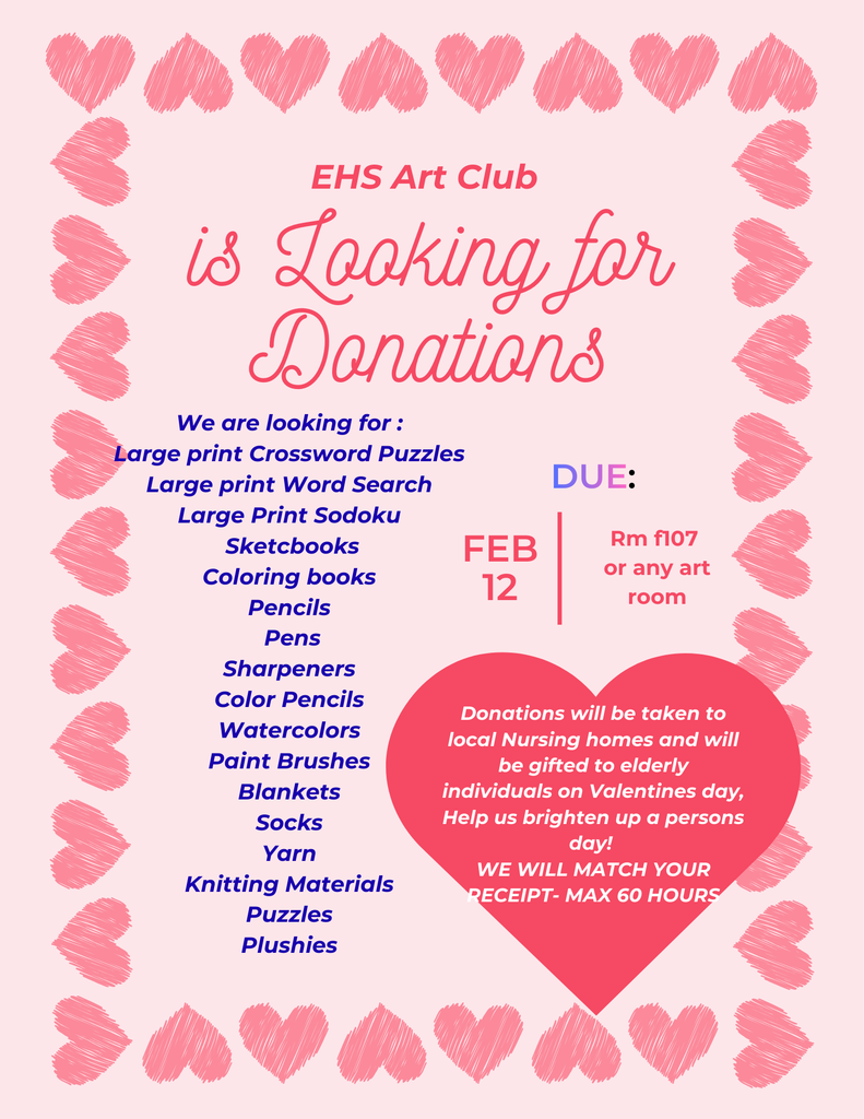 EHS Art Club Community Service