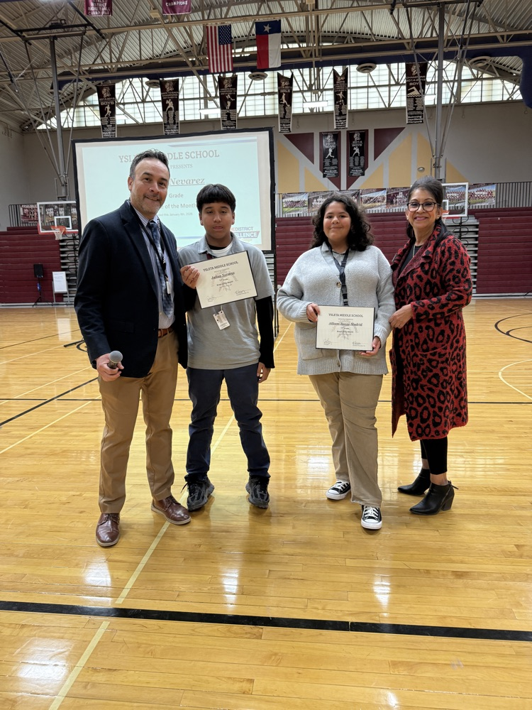 Seventh grade outstanding students