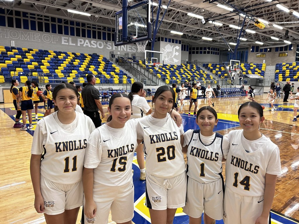 EKIS 7th-grade girls basketball team.