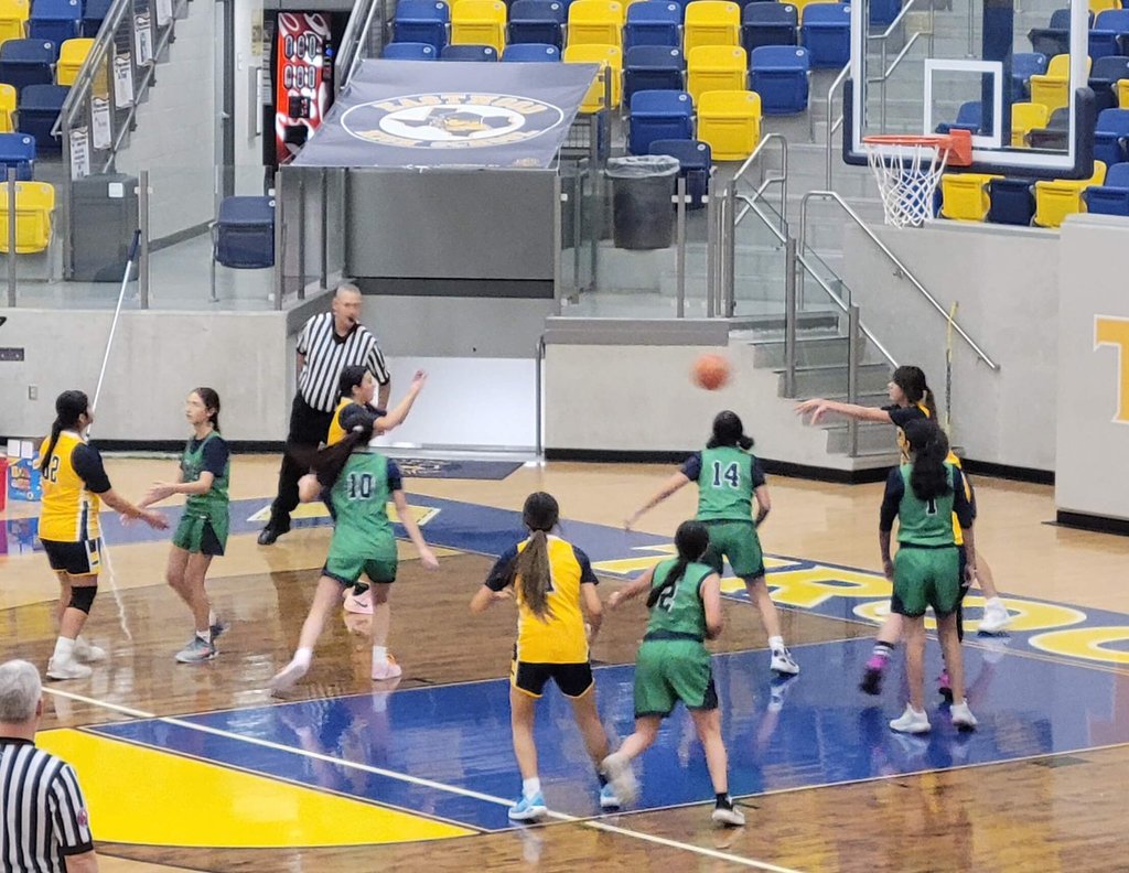 EKIS 8th-grade girls basketball team.