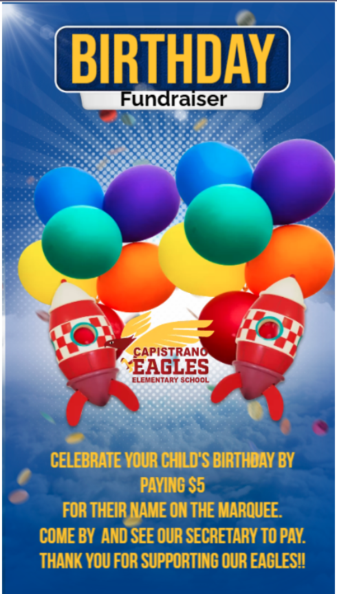 birthday fundraiser flyer
