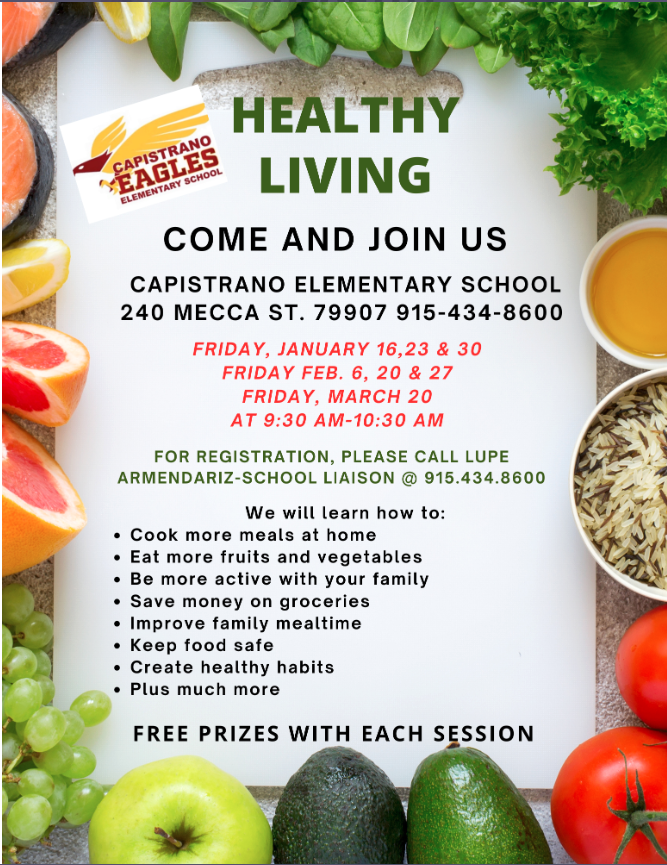 nutrition class flyer