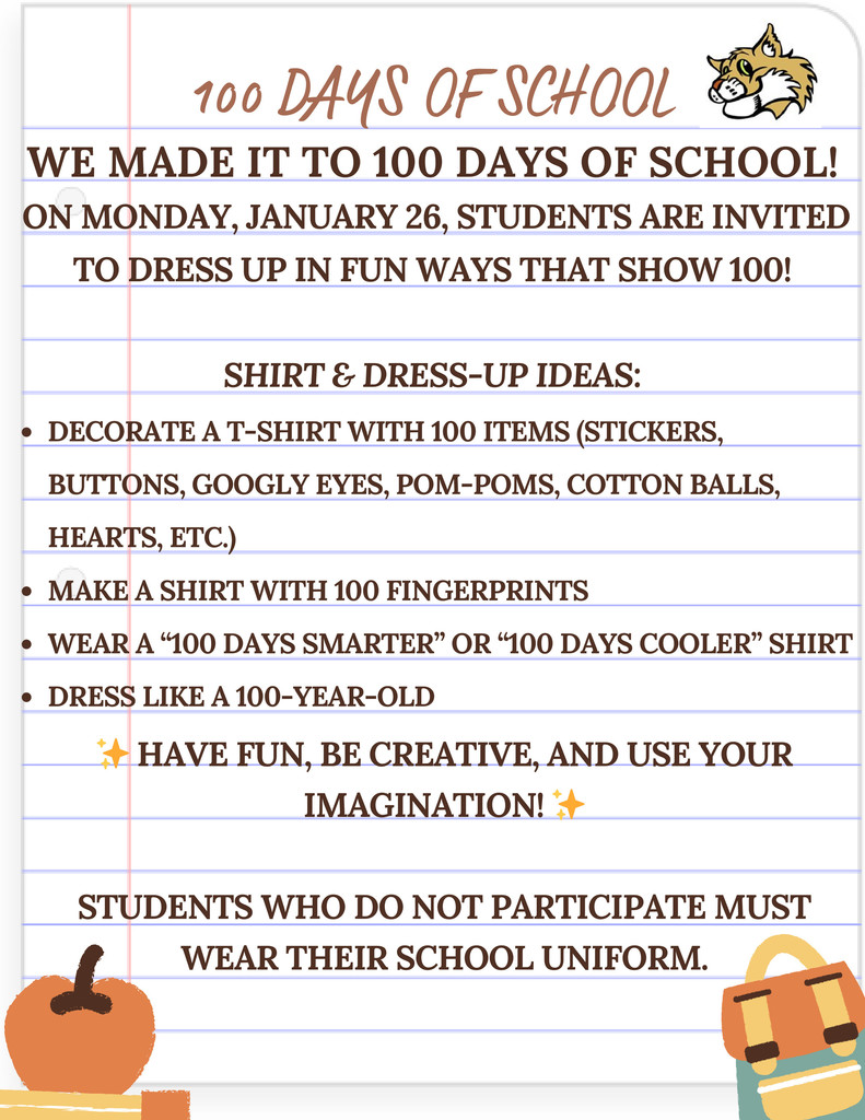 100 days of School Flyer