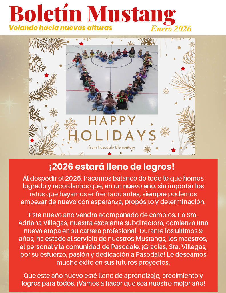 Mustang News Letter Spanish