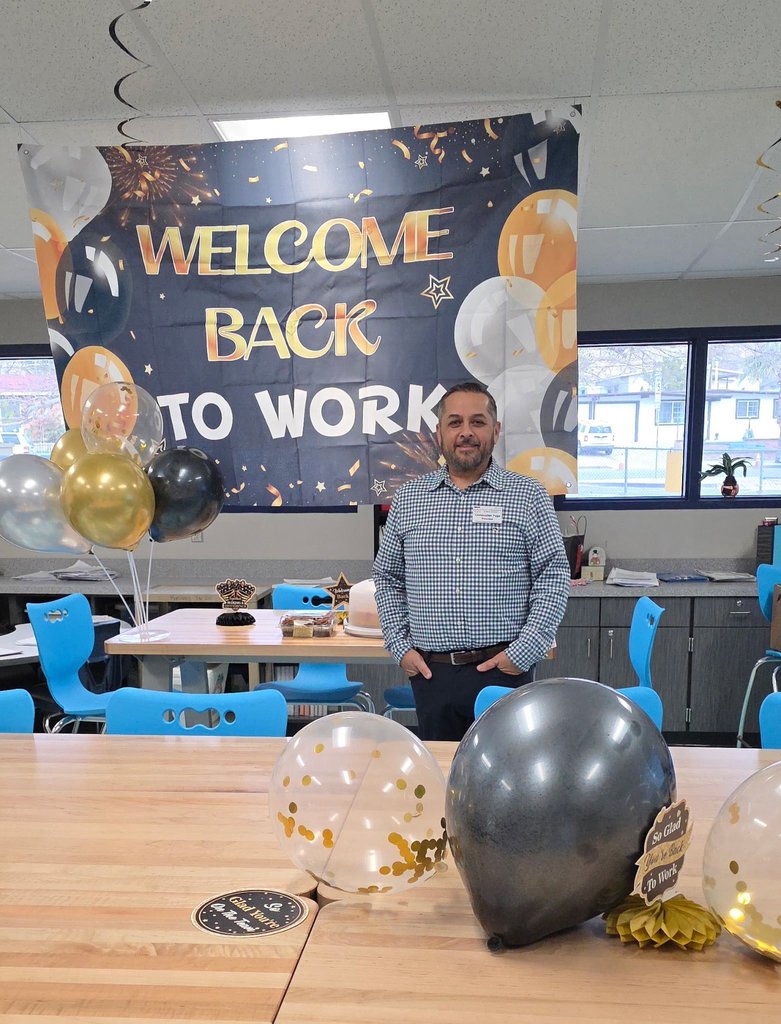 Photo of Mr. Puga at Eastwood Knolls IS.