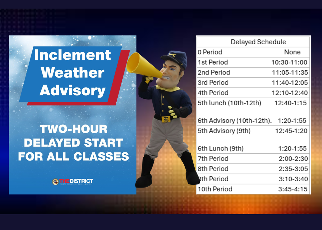 Inclement Weather Delayed Schedule