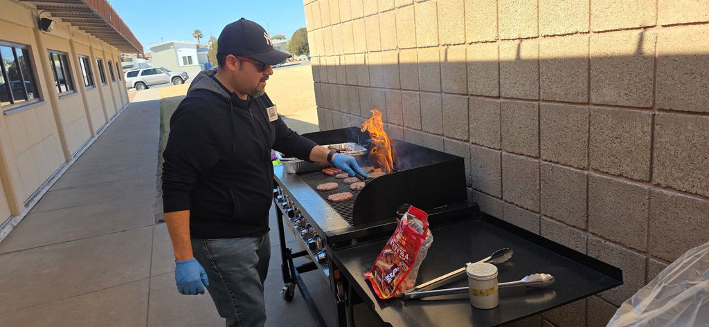 EKIS teachers enjoying a lunch provided by EKIS PTA.