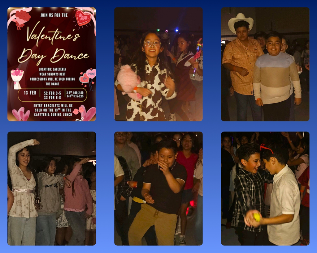 Photo collage of EKIS students at a Valentine's dance.