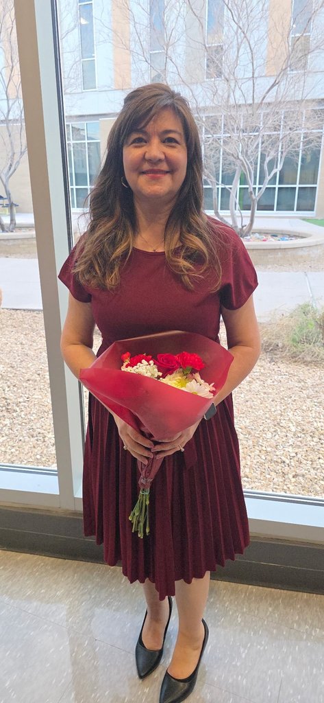 Photo of Ms. Castro - EKIS teacher of the year.