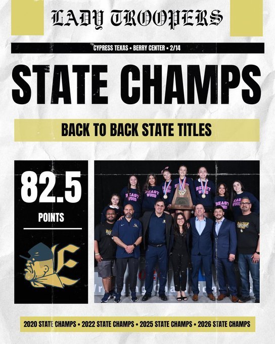 EHS Girls Wrestling State Champs