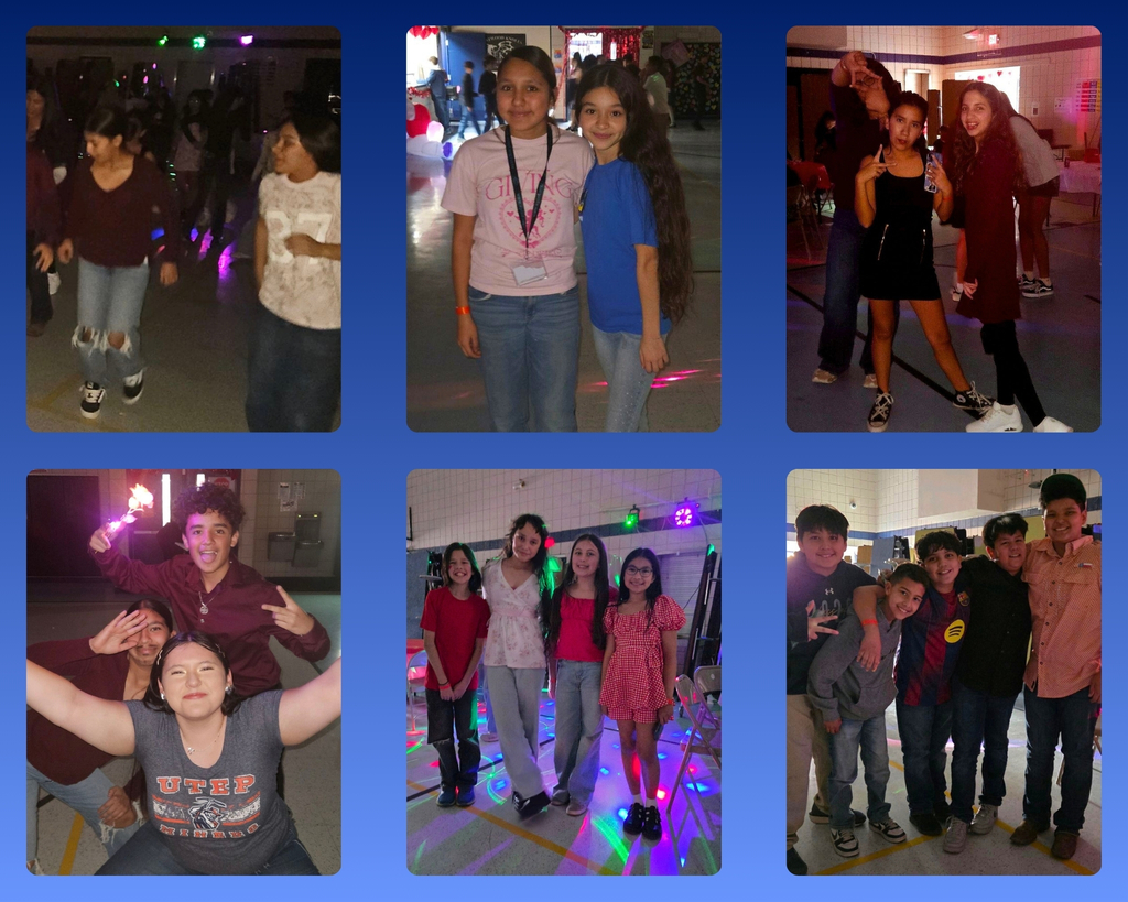Photo collage of EKIS students at a Valentine's dance.