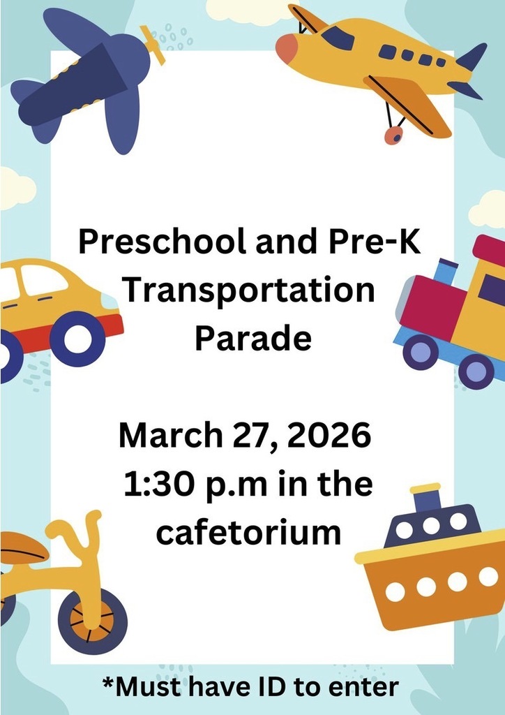 Transportation Parade — Pre-School and PreK