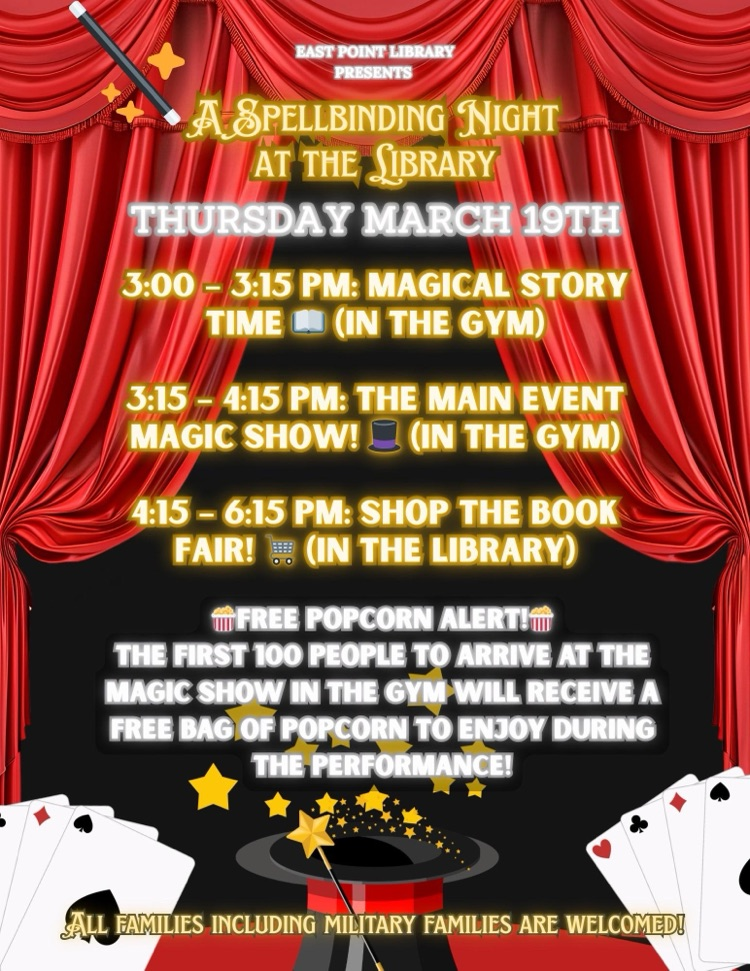 March 19 family night from 3-6 pm