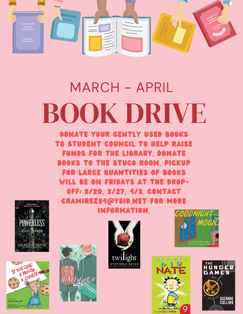 Book drive donations