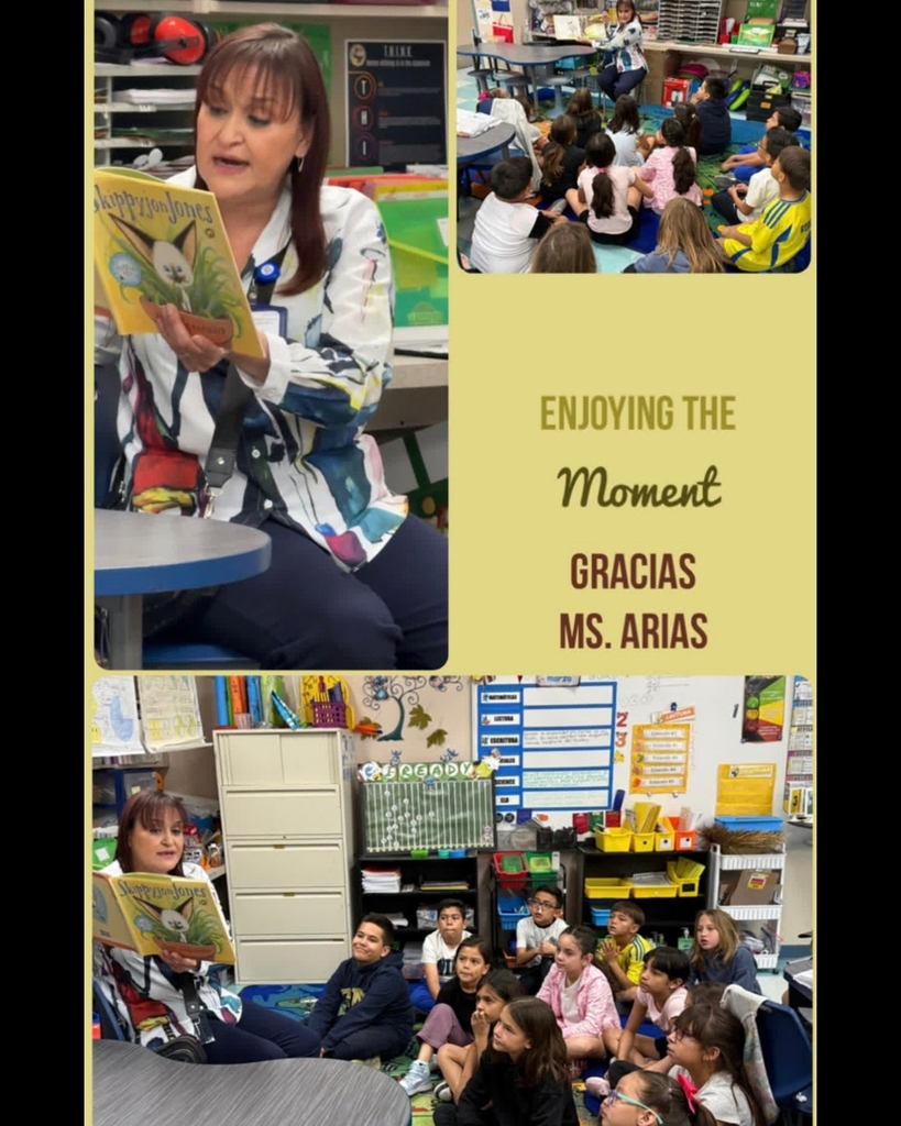 Photo collage of EKIS guests reading to classes.