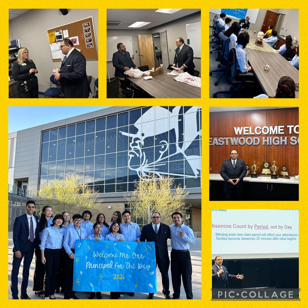 EHS Joseph Orr Principal for the Day