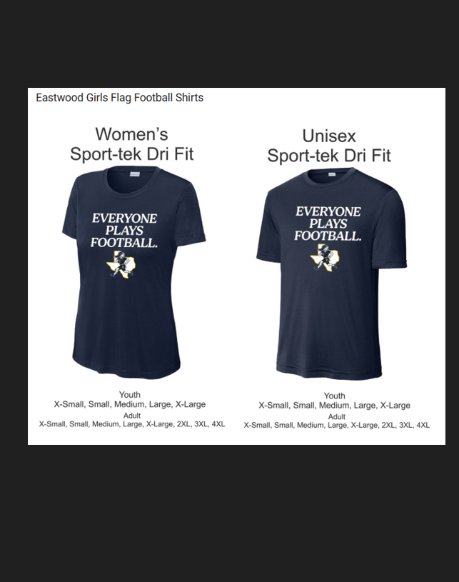 EHS Girls Flag Football Shirts