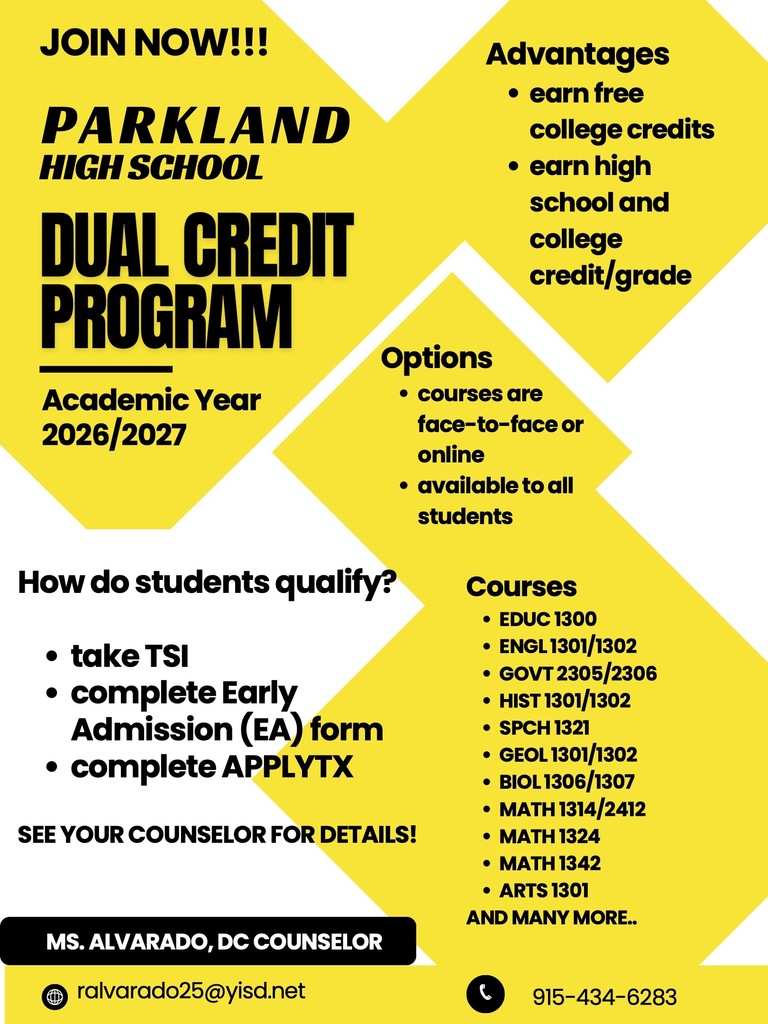 Dual Credit Program Information