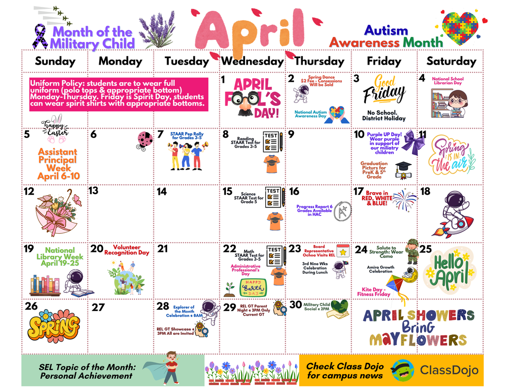 April Calendar