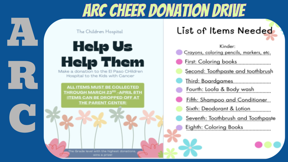 cheer donation drive