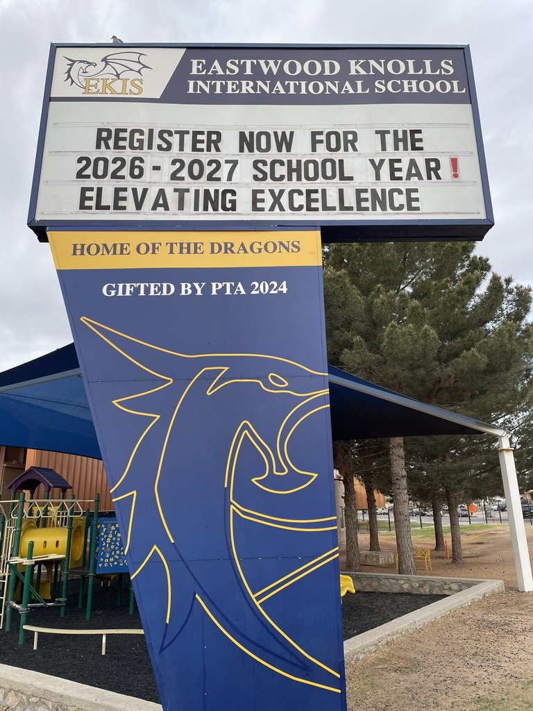 Photo of the EKIS marquee announcing registration for next year is now open.