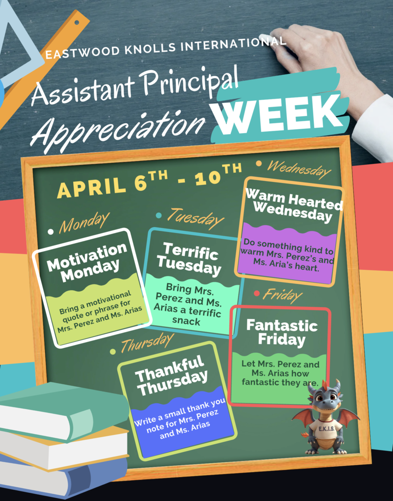Flyer announcing activities for Assistant Principals week.