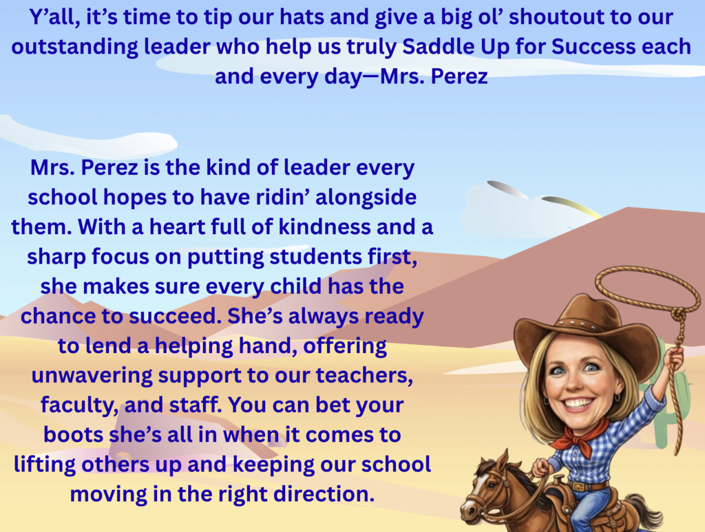 Image celebrating Mrs. Perez.