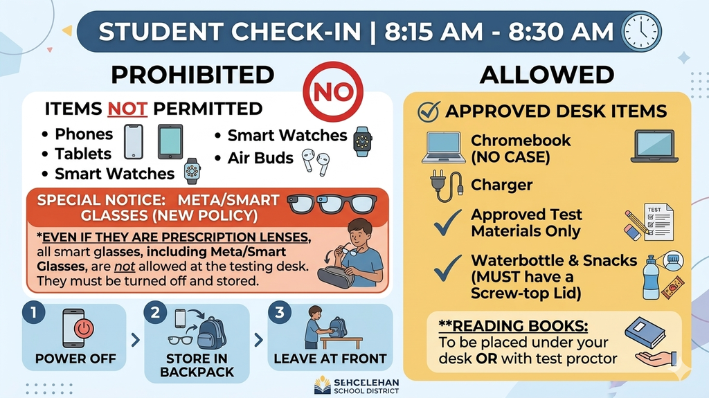 EHS Testing Day Reminders