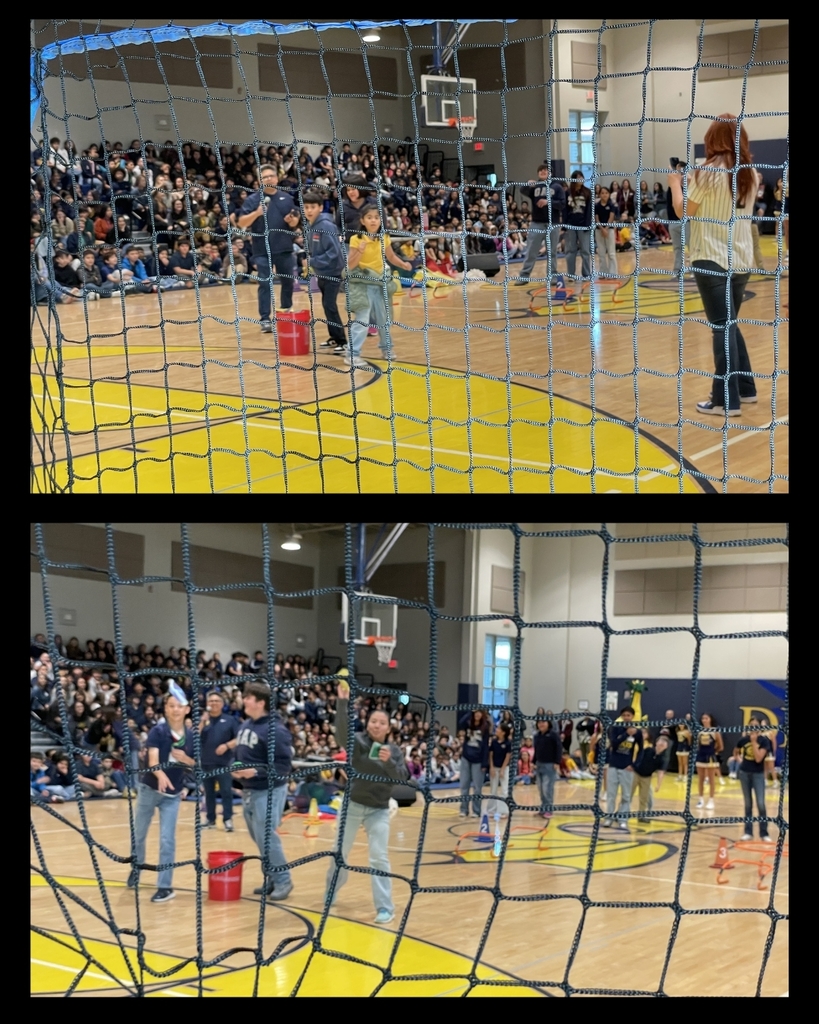 Photo collage of EKIS students at a STAAR rally.