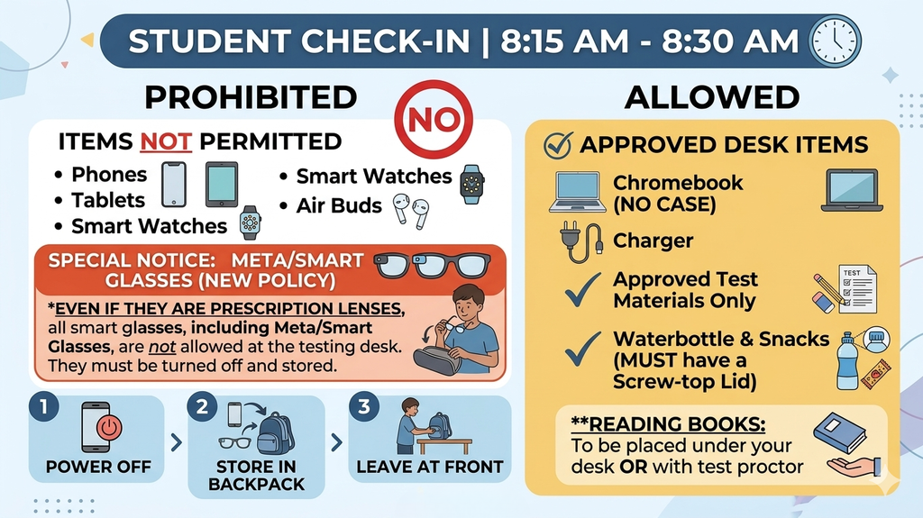 EHS Testing Day Reminders