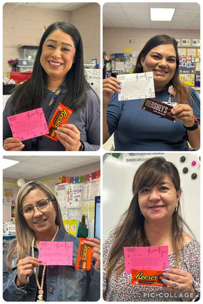 Photo collage of EKIS teachers receiving a shout out from the community.