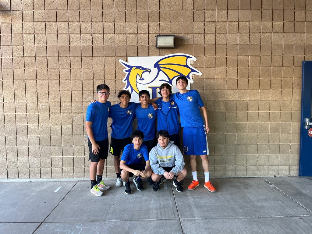 Photo of EHS soccer players.
