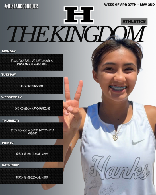 The Kindgom Athletics Schedule April 27 - May 2