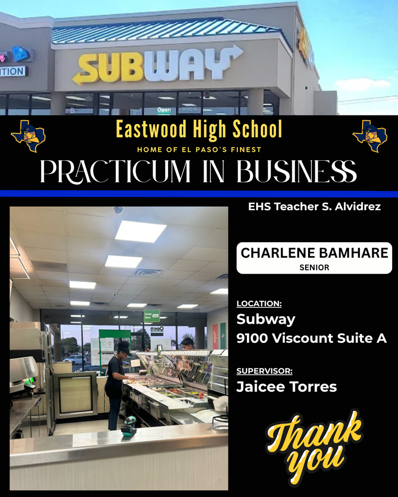 EHS Practicum in Business Subway