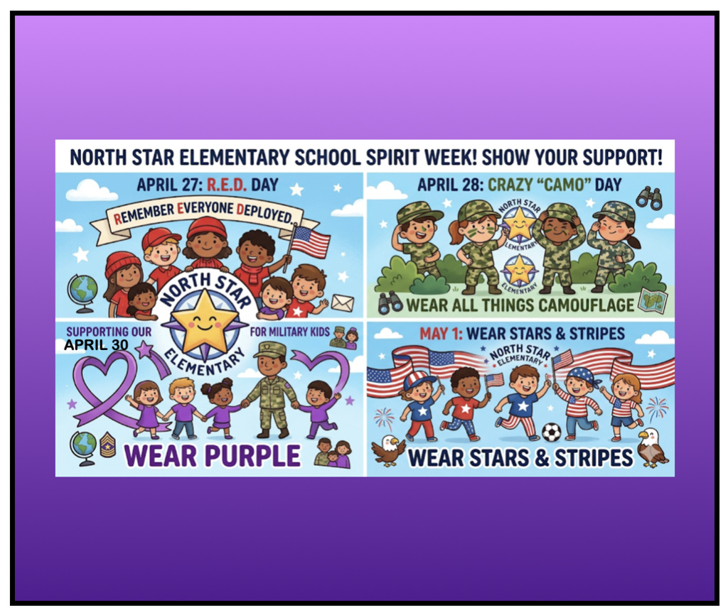 Month of military child dress up days