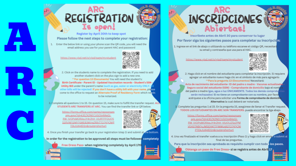 ARC Registration is still open