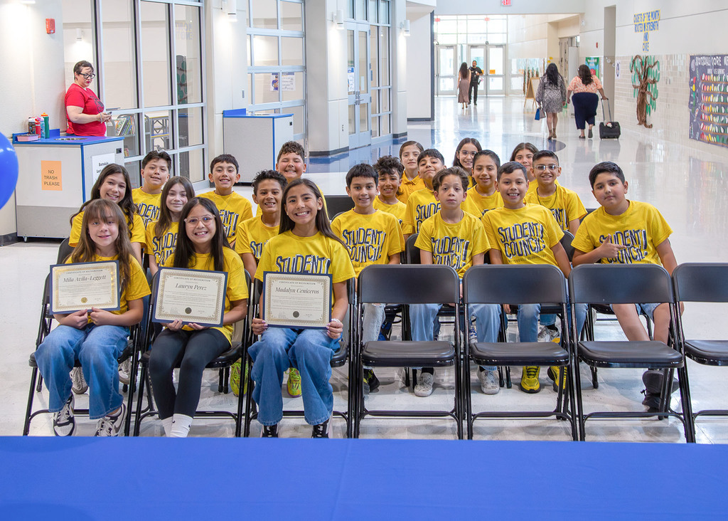 Scotsdale ES Student Council honored by Councilwomen Rocha.